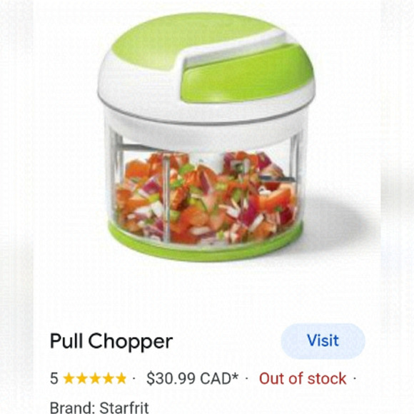 STARFRIT Pull Chopper, manual kitchen tool, new in box - Picture 1 of 6